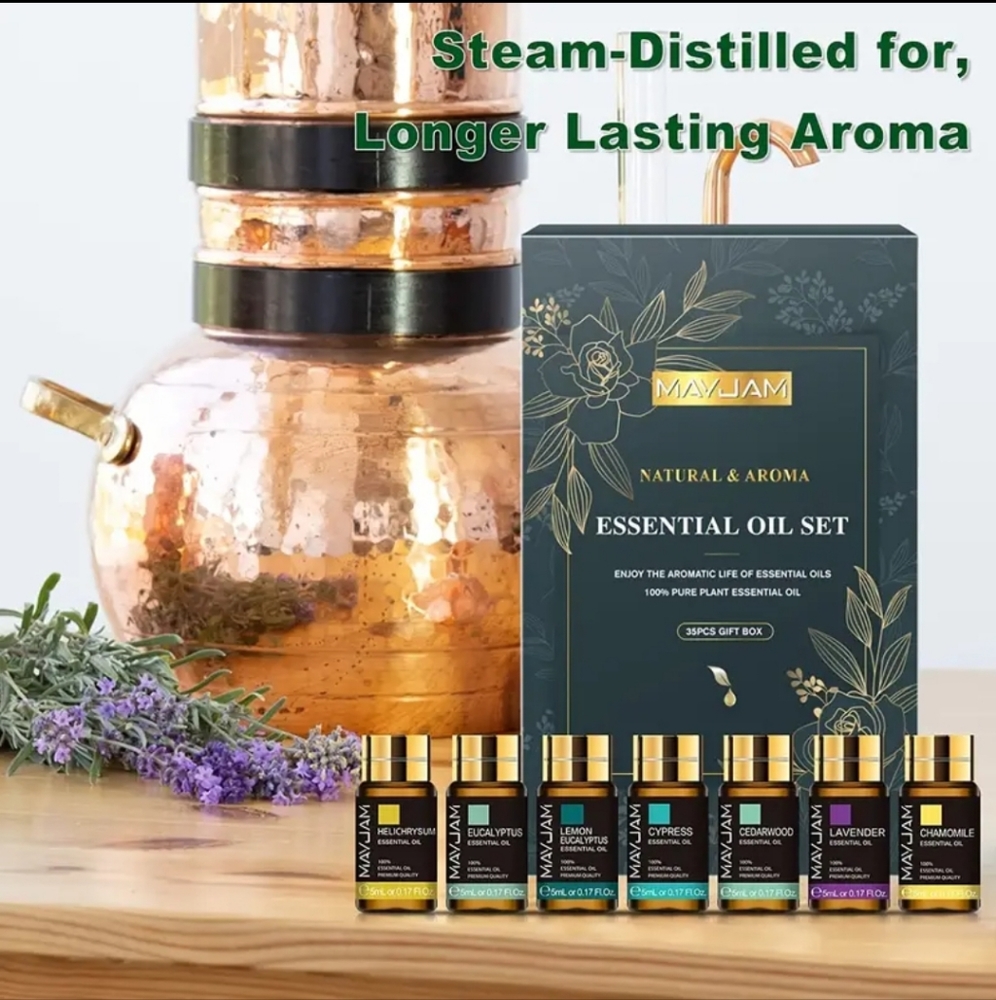 7 Piece Essential Oil Set